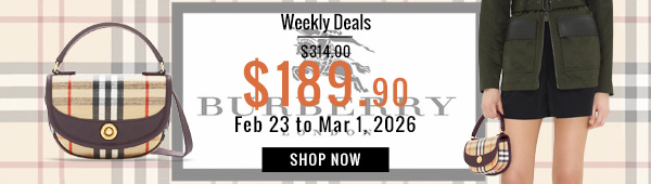 Weekly Deals, 60% off Burberry Mini Highlands Bag Dark Coffee