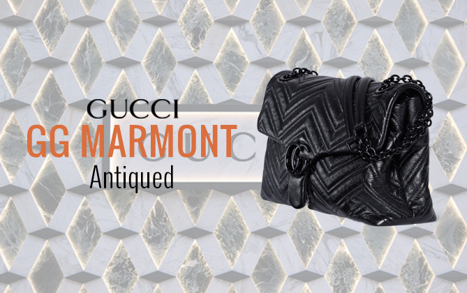 Gucci GG Marmont Large Shoulder Bag 850659 Black