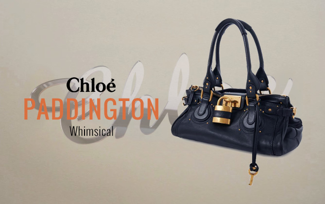 Chloe Paddington Bag In Grained Leather 25WS802 Black