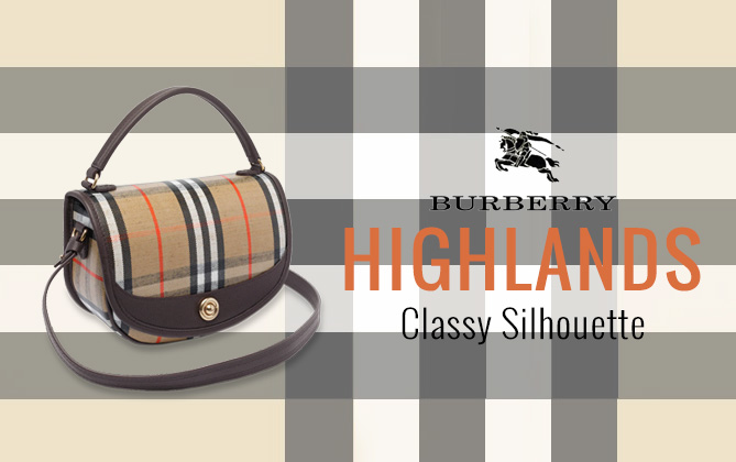Burberry Crossbody Bag Highlands Dark Coffee